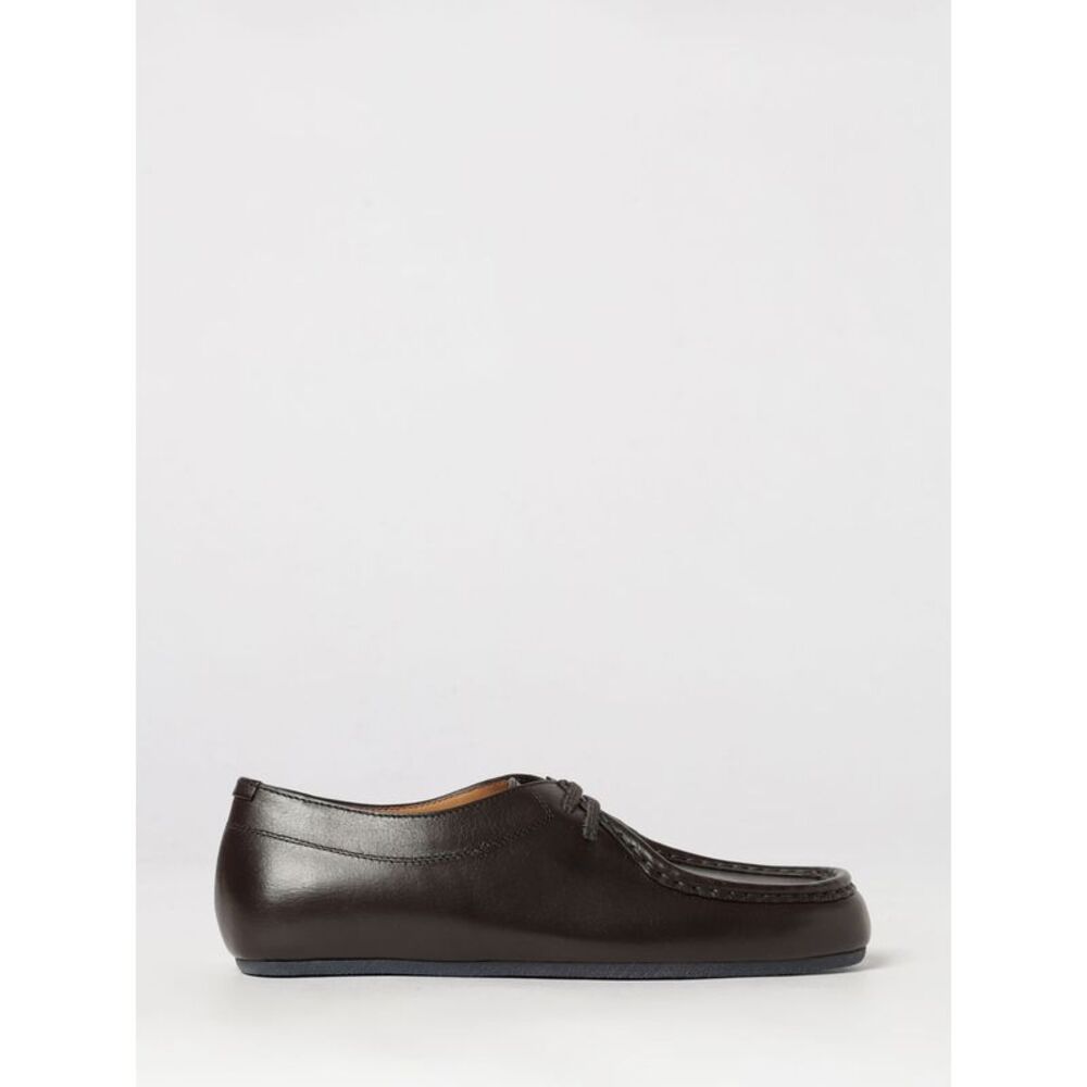 Jil Sander Women Jil Sander Hood Bovine Leather Derby Lace-Ups With Rubber Sole